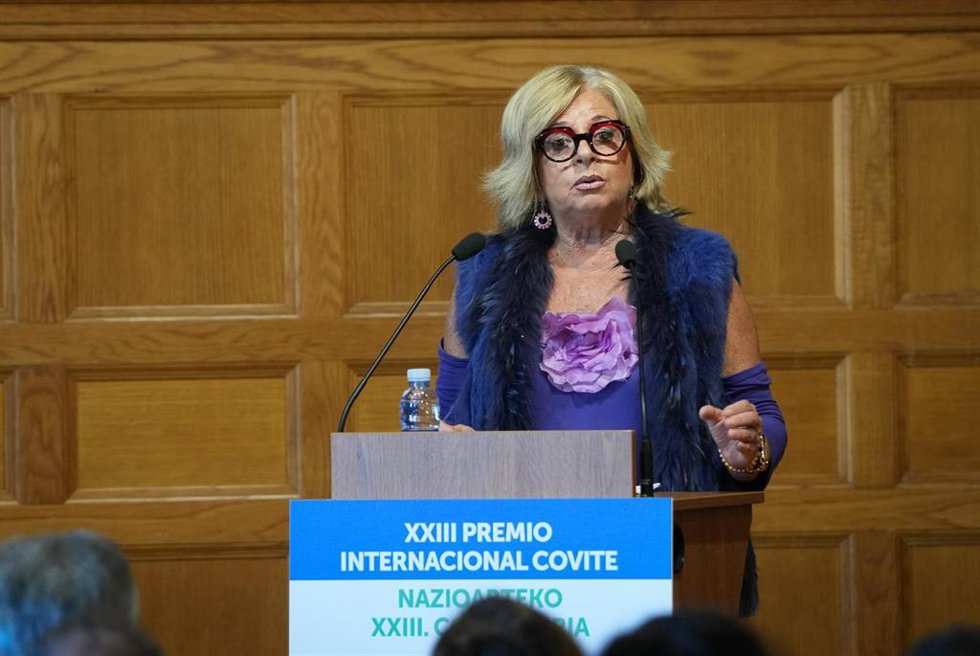 Archivo - La presidenta de COVITE, Consuelo Ordóñez