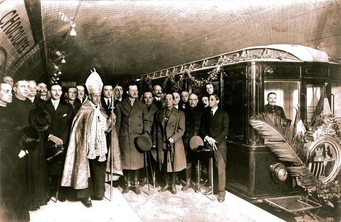 Inauguración del Metro hace 100 años