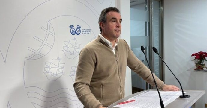 El portavoz del PSOE en la Diputación Provincial de Huelva, Rubén Rodríguez.