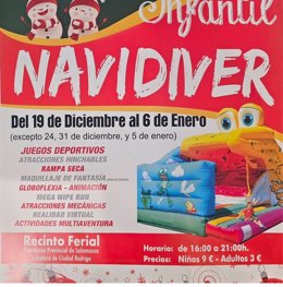 La Diputación de Salamanca vuelve a organizar la feria infantil Navidiver como alternativa de ocio para las familias.