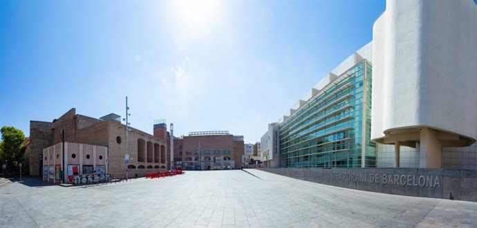 La plaça dels Àngels de Barcelona 