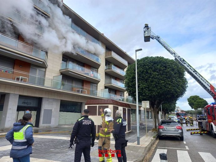 Imagen del piso calcinado