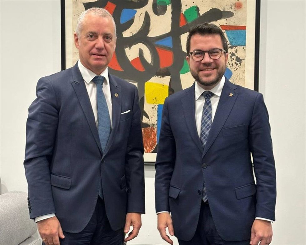 El exlehendakari Íñigo Urkullu y el expresidente de la Generalitat Pere Aragons