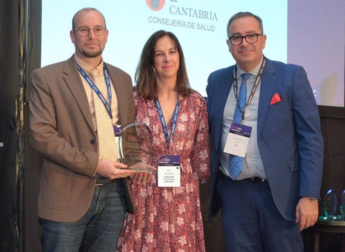 La Consejería de Salud de Cantabria, premiada como Mejor Entidad de Administración Pública en los CIO 100 Awards