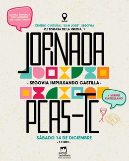 Cartel de la jornada que organiza el PCAS-TC en Segovia.