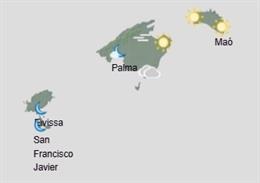 El tiempo hoy, viernes 13 de diciembre, en Baleares.