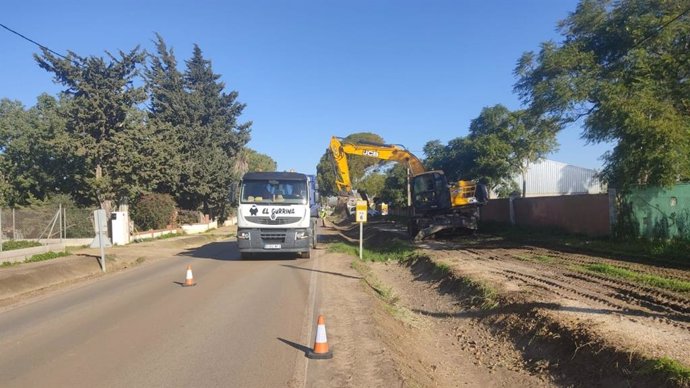 Intervención en la carretera de El Marquesado.