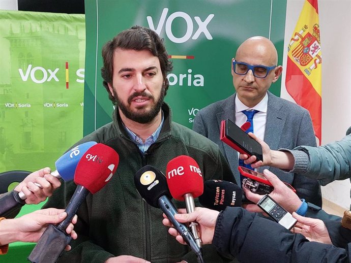 El portavoz de VOX en las Cortes de Castilla y León, Juan García-Gallardo