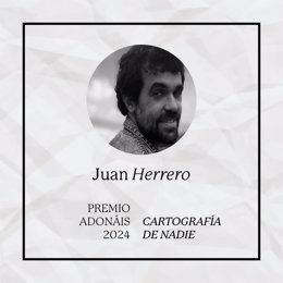 Juan Herrero, Premio Adonáis 2024 por "su capacidad de vertebrar una lectura del mito desde un ángulo genuino"