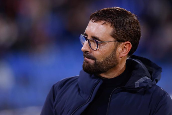 El entrenador del Getafe, José Bordalas, durante un partido de LaLiga EA Sports.