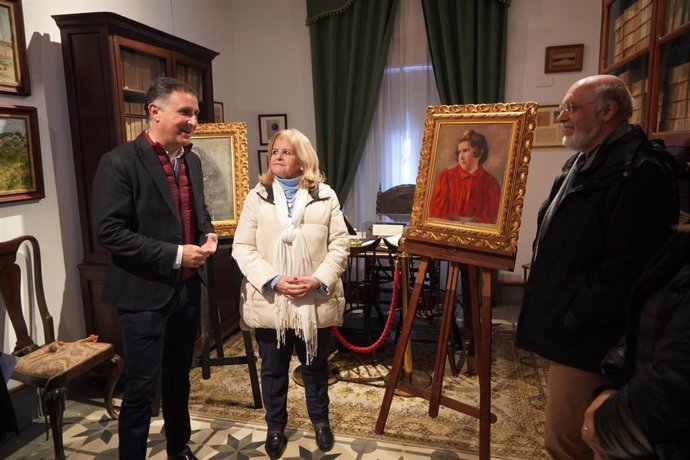 Presentación de los nuevos cuadros pintados por Juan Ramón Jiménez.