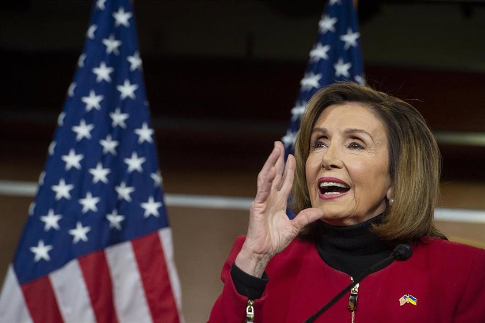 Archivo - La expresidenta de la Cámara de Representantes de Estados Unidos Nancy Pelosi