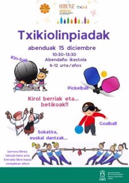 Cartel de las 'Txikiolinpiadak'