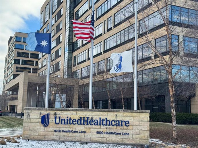 La sede de UnitedHealthcare en Manhattan, en Estados Unidos