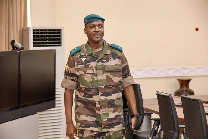 BAMAKO, Nov. 21, 2024  -- This file photo taken on Oct. 22, 2024 shows Abdoulaye Maiga in Bamako, Mali. The Malian government on Thursday appointed Abdoulaye Maiga as prime minister to replace Choguel Kokalla Maiga, according to a decree issued by Preside