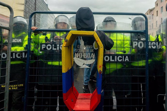 Archivo.- Protesta ciudadana en Quito, la capital de Ecuador.