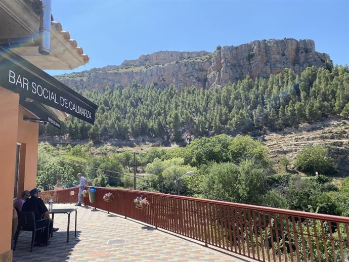 Imagen de la idílica localidad zaragozana de Calmarza, que lleva un mes sin cobertura.