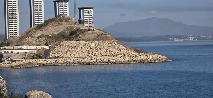 Zona de Gibraltar donde los ecologistas denuncian que se están realizando rellenos.