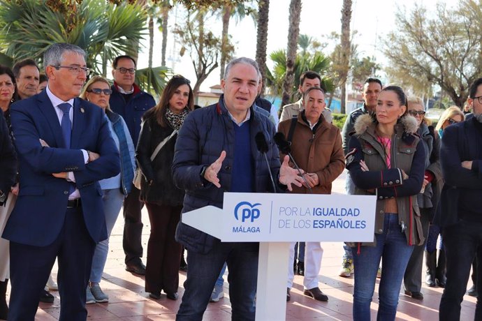 El Vicesecretario De Coordinación Autonómica Y Local Y Análisis Electoral Del PP, Elías Bendodo, En Un Acto En Málaga