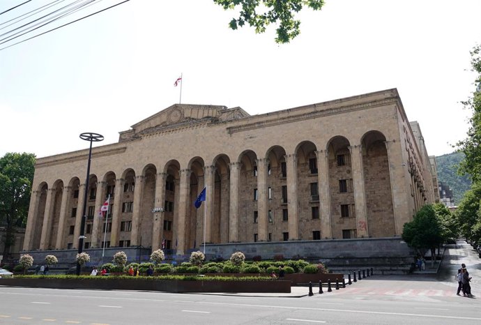 Archivo - Imagen de archivo del Parlamento de Georgia en Tiflis, la capital del país.