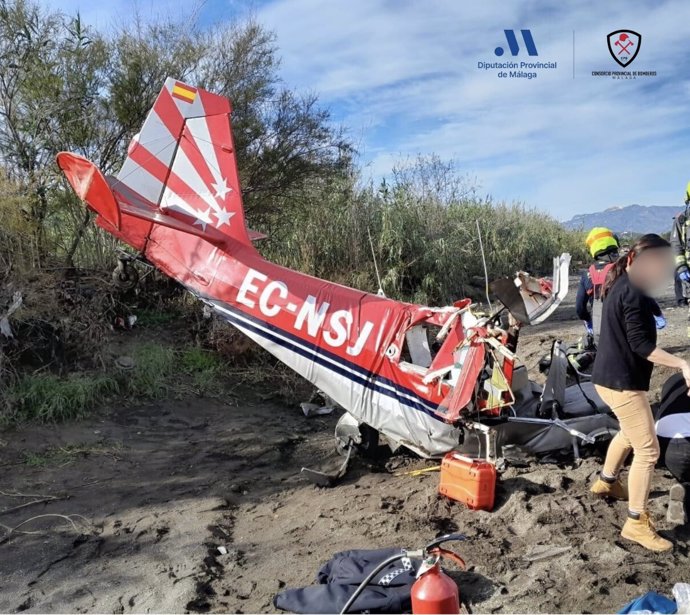 Accidente de avioneta en Vélez-Málaga