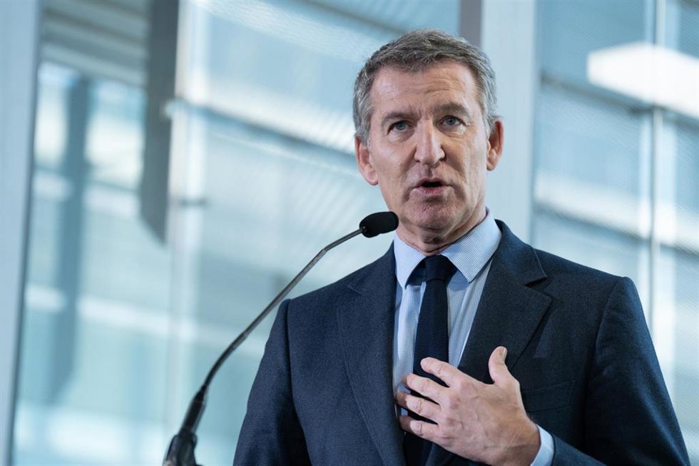 El presidente del PP, Alberto Núñez Feijóo