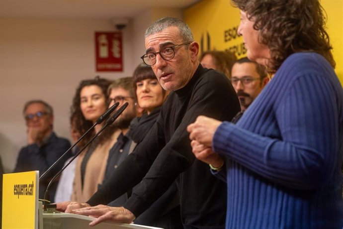 El candidato a presidir ERC, Xavier Godàs, valora los resultados de la jornada electoral en el partido.