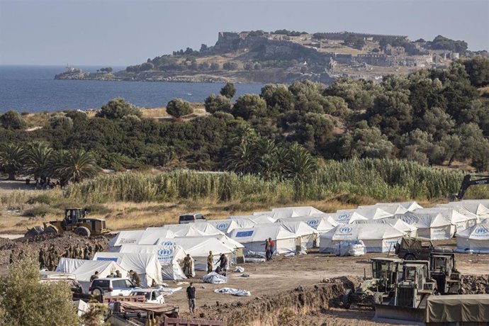 Archivo - Campamento de migrantes en Grecia 