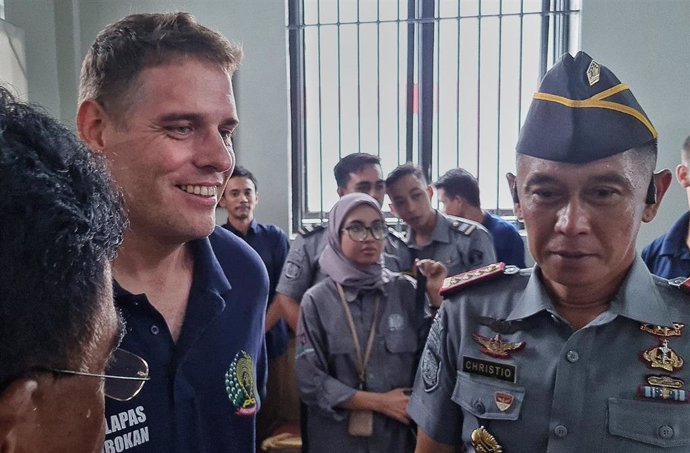 Matthew Norman, uno de los australianos condenados en Indonesia por su pertenencia a un grupo dedicado al narcotráfico conocido como 'Los nueve de Bali', antes de su liberación (archivo)