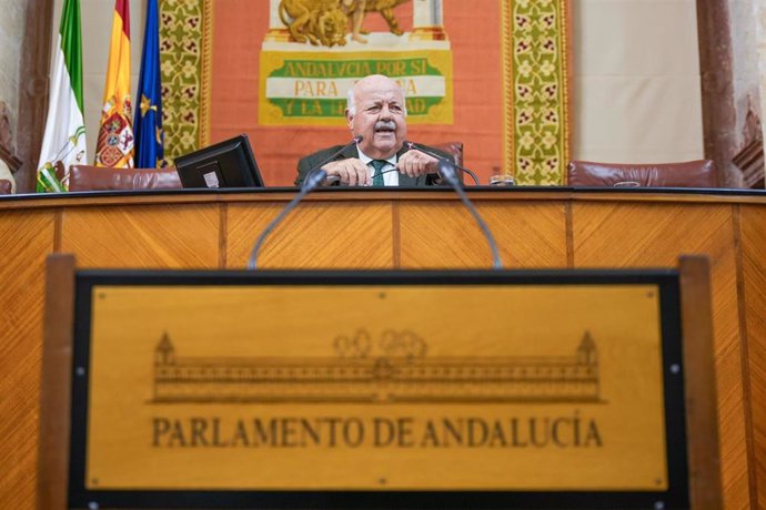 Archivo - El presidente del Parlamento Andaluz, Jesús Aguirre  al inicio del debate de totalidad de los Presupuestos de 2025. A 13 de noviembre de 2024, en Sevilla (Andalucía, España). (Foto de archivo).