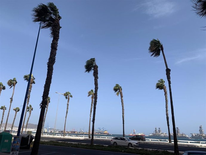 Archivo - Viento, temporal, Las Palmas de Gran Canaria