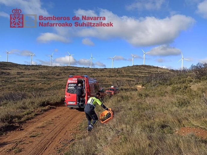 Servicios de emergencia en la zona del accidente.