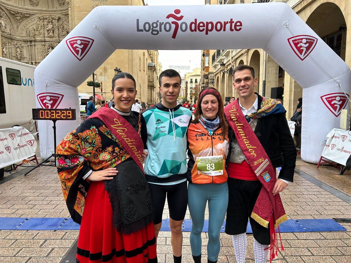 Eva Pascual e Iván Ganzabal se imponen en la Carrera Popular Virgen de la Esperanza Patrona de Logroño