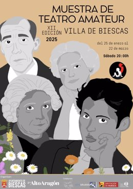 Cartel del XII Certamen de Teatro Amateur de Biescas