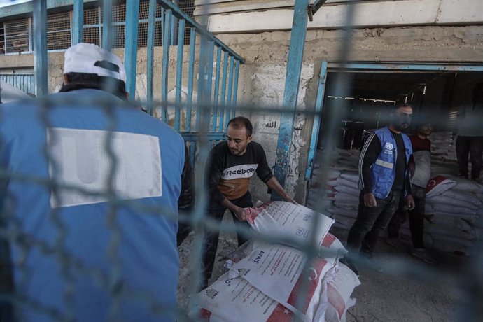 Imagen de archivo de una escuela de la UNRWA en Gaza 