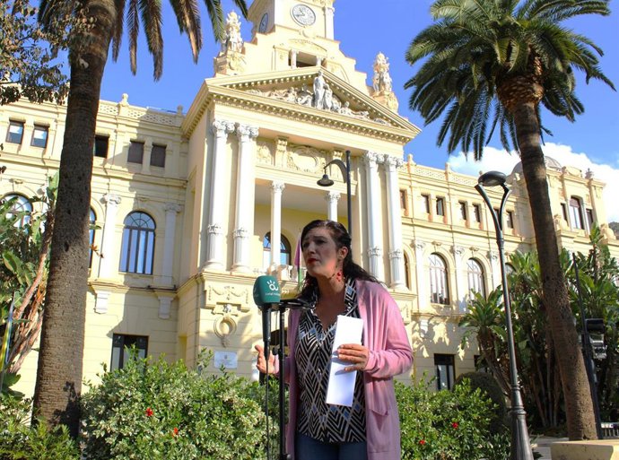 Archivo - La portavoz de Con Málaga, Toni Morillas, en una imagen de archivo.