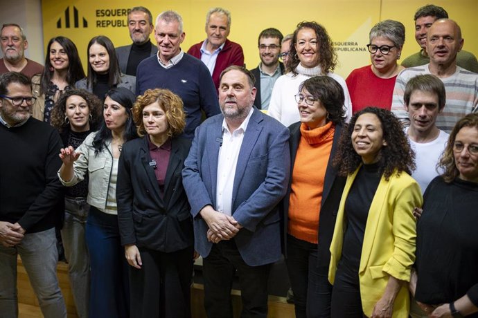 Oriol Junqueras durante la votación de la segunda vuelta del 30 Congreso Nacional de ERC, a 14 de diciembre de 2024, en Barcelona, Catalunya (España)