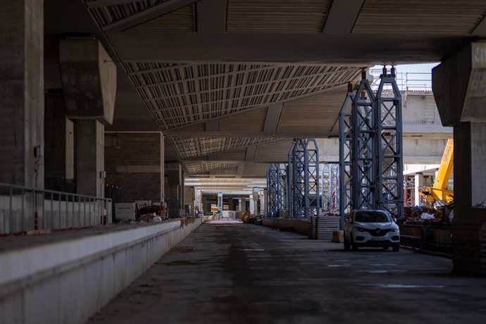 Archivo - Obras en la estación de la Sagrera, a 28 de agosto de 2024, en Barcelona