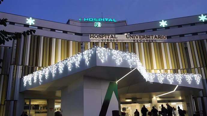 Decoración de Navidad del Hospital Universitario Virgen Macarena.