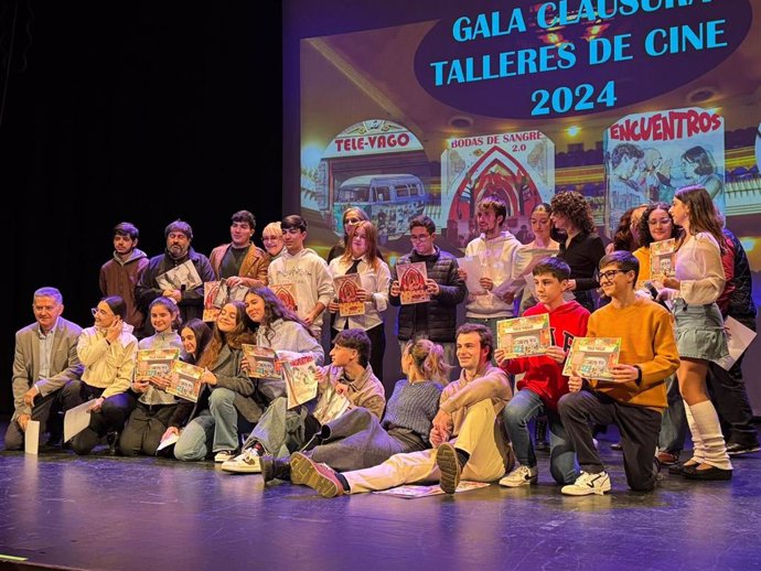 Gala de clausura de los talleres de cine de la Delegación de Juventud.