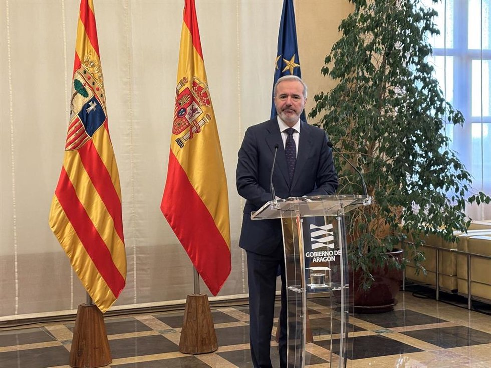El presidente del Gobierno de Aragón, Jorge Azcón.