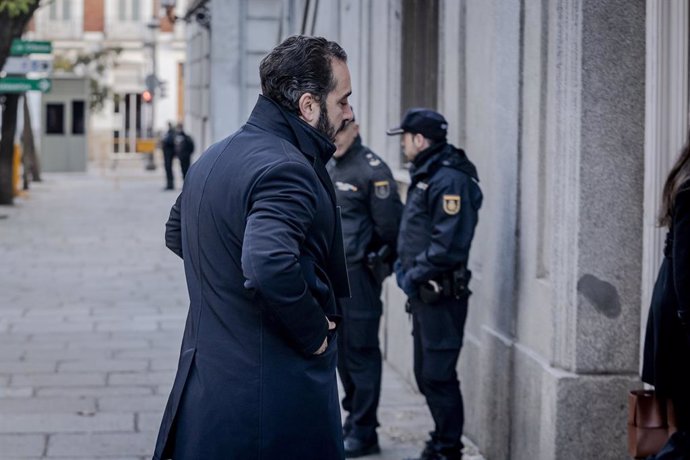 L'empresari Víctor de Aldama a la seua arribada a declarar davant del Tribunal Suprem, a 16 de desembre del 2024, a Madrid (Espanya).