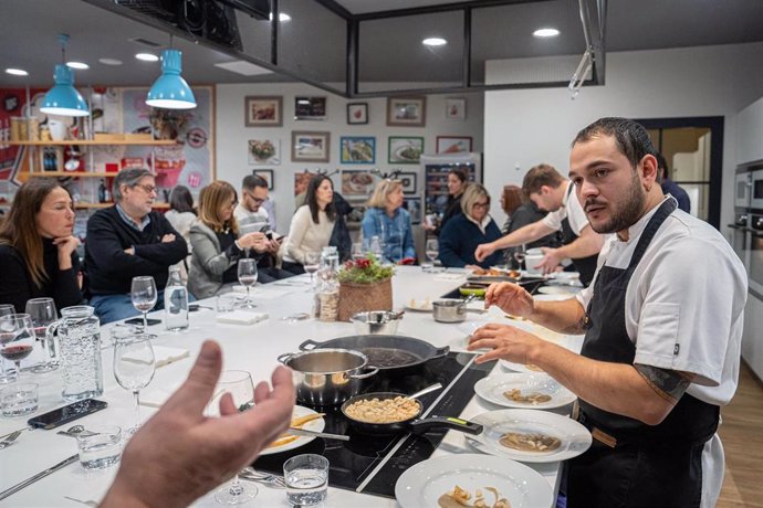 Momento de la jornada gastronómica.