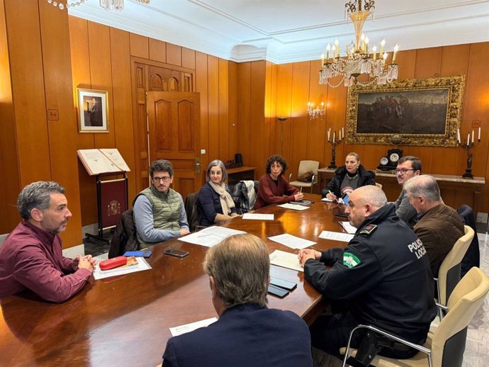 Reunión de la mesa de coordinación del plan ola de frío en Córdoba.