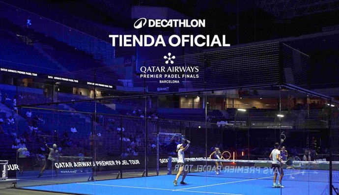 Decathlon cierra el 2024 como tienda oficial de la Qatar Airways Premier Padel Finals, que se disputan en Barcelona