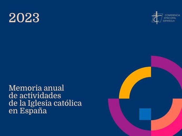 Portada de la Memoria anual de actividades de la Iglesia 2023.