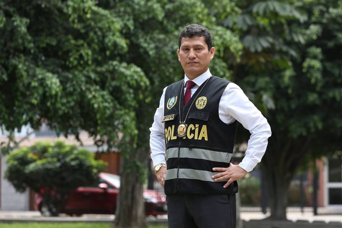 Archivo - December 19, 2019, LIMA, PerĂ: LIMA, 19 DE DICIEMBRE DEL 2019.FOTOS EN LA ENTREVISTA AL CORONEL PNP HARVEY COLCHADO, JEFE DE LA DIVISION DE INVESTIGACION DE DELITOS DE ALTA COMPLEJIDAD