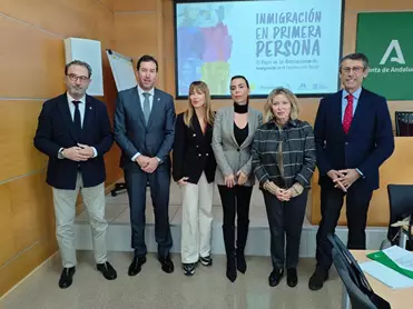 Varios delegados de la Junta en Málaga en una actividad con motivo del Día Internacional del Migrante.