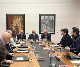 El presidente de la Cámara de Comptos en el Parlamento.