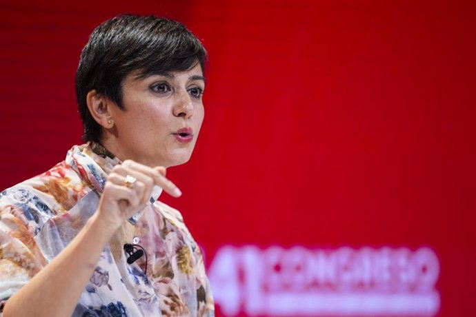 La ministra de Vivienda y Agenda Urbana del Gobierno de España, Isabel Rodriguez, en el Congreso Federal del PSOE.